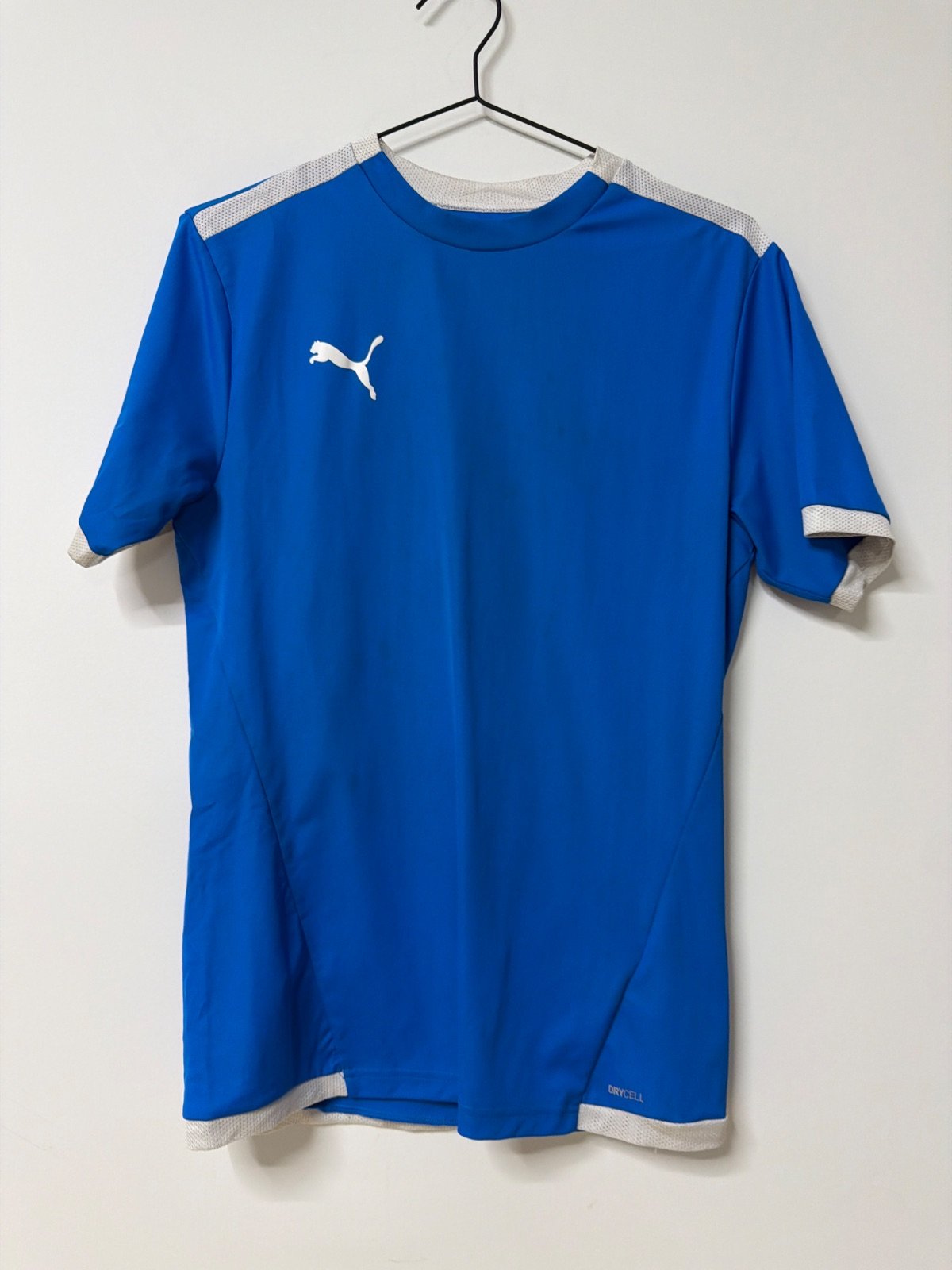 Puma camiseta deportiva Drycell azul manga corta fútbol