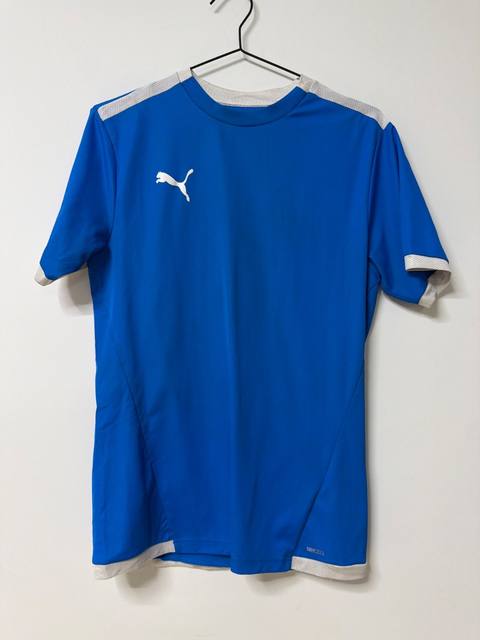 Puma camiseta deportiva Drycell azul manga corta fútbol