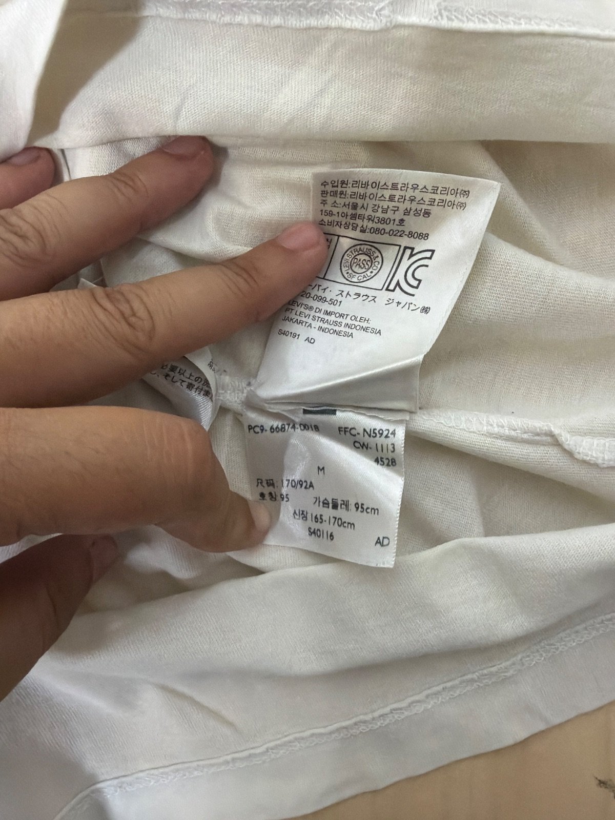 Levi's camiseta San Francisco 1873 Talla M Blanco Vintage — foto 4