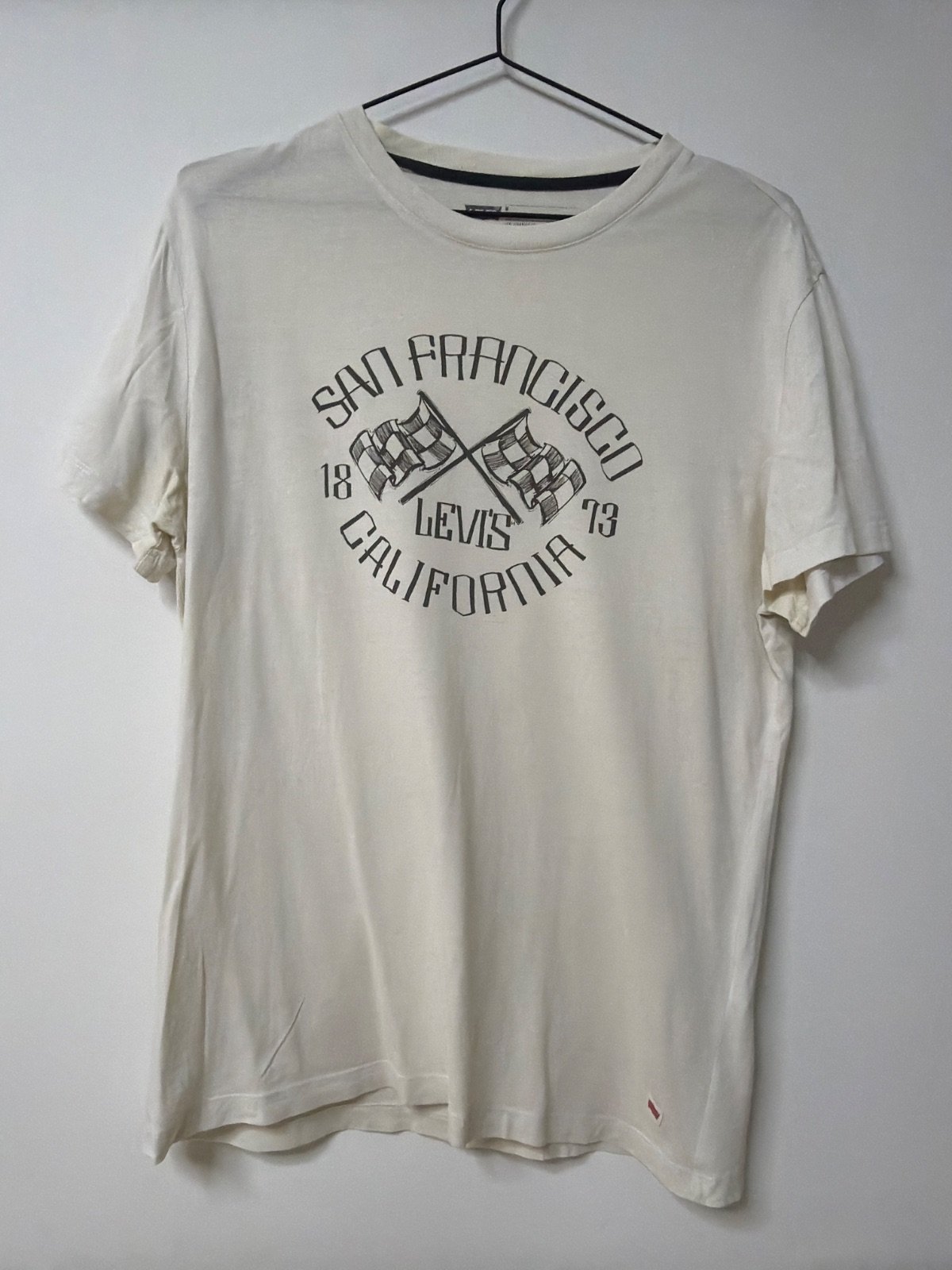 Levi's camiseta San Francisco 1873 Talla M Blanco Vintage