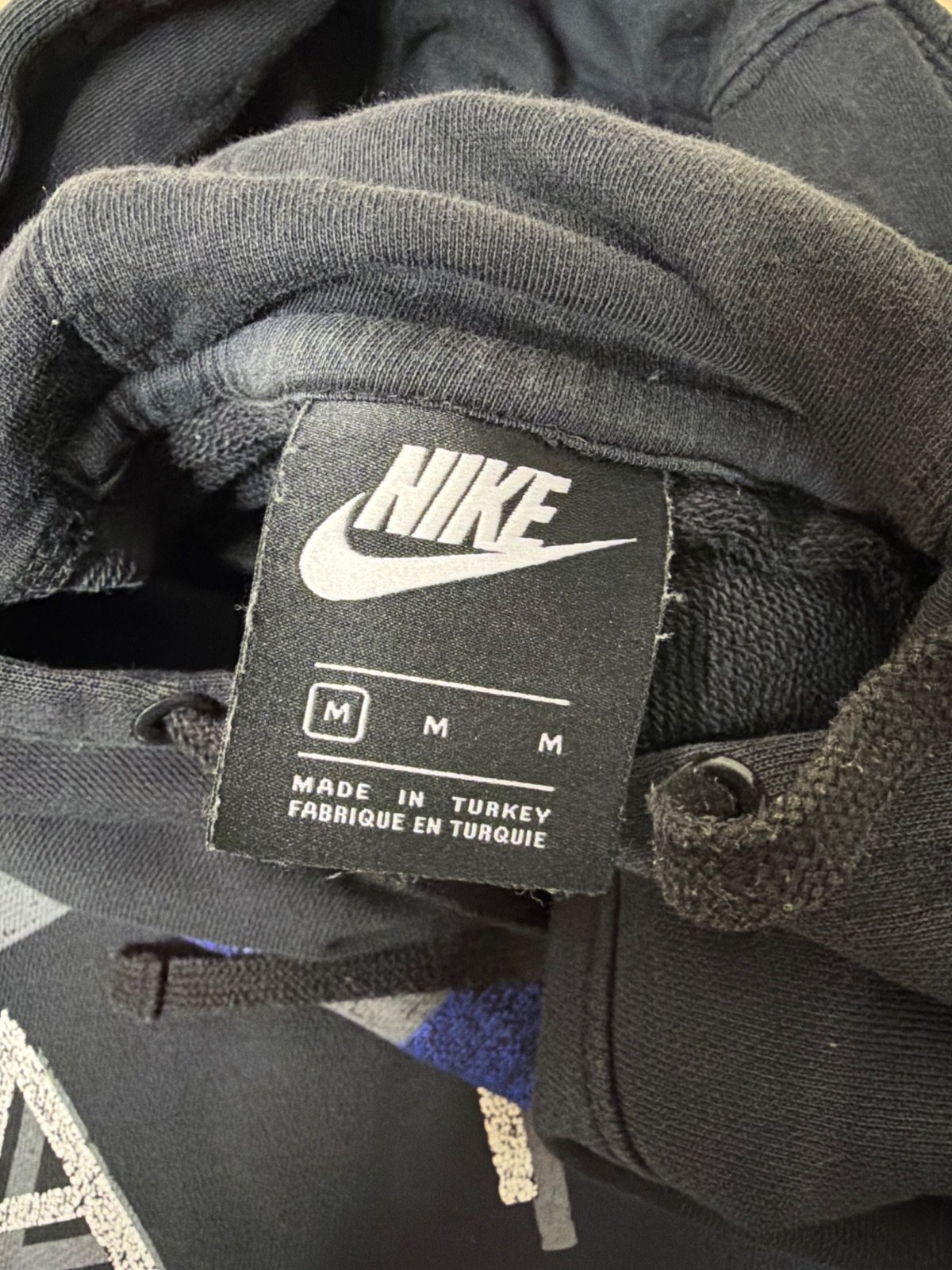 Sudadera Nike Air capucha negra estampado vintage streetwear — foto 5