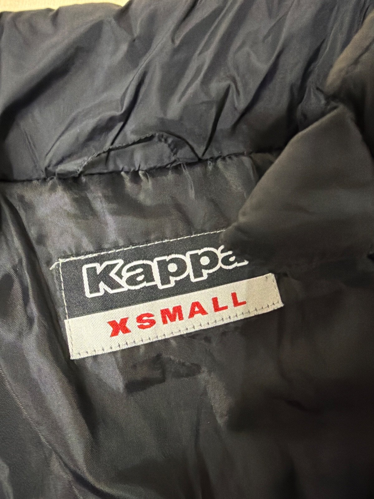 Kappa chaleco acolchado sin mangas Talla XS Negro Vintage — foto 3