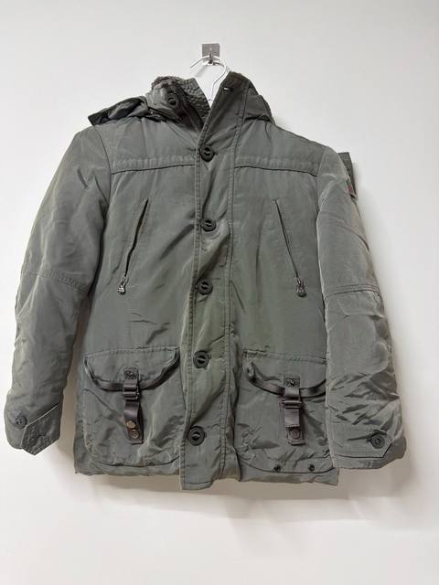 Peuterey chaqueta plumón niño 8 años gris capucha vintage