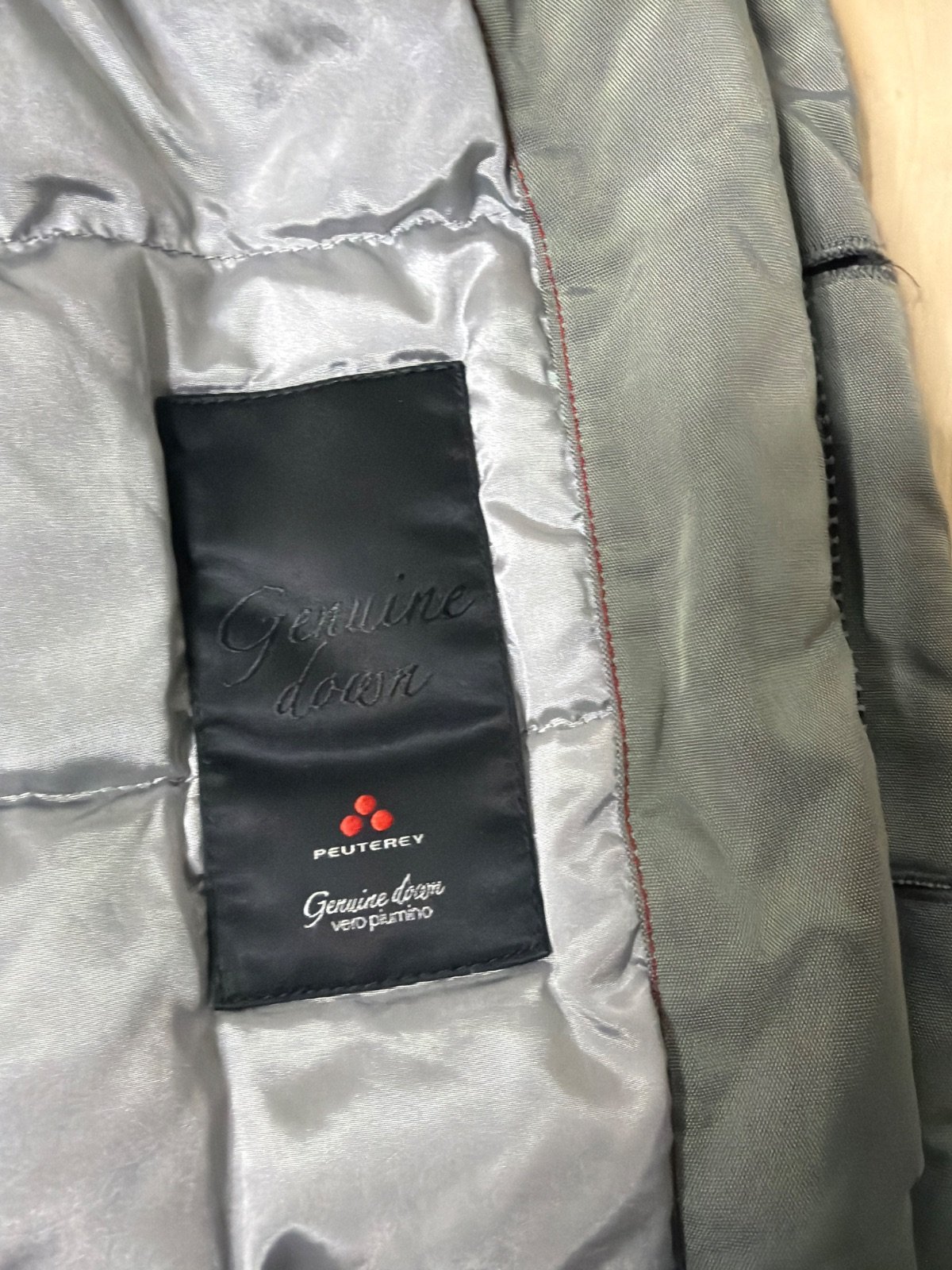 Peuterey chaqueta plumón niño 8 años gris capucha vintage — foto 4