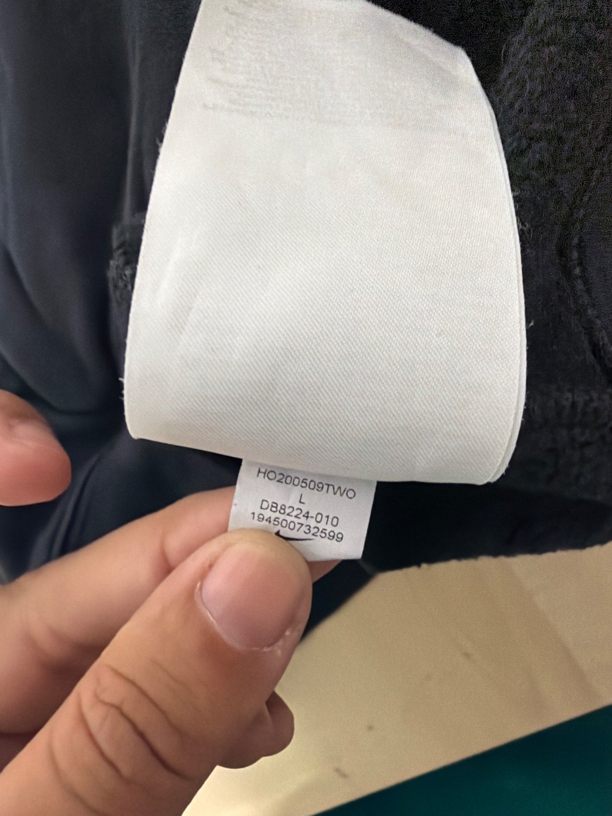 Nike sudadera capucha niña L 146-156 negro leopardo rosa — foto 5