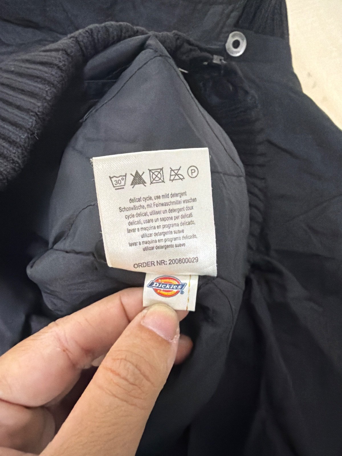 Dickies chaqueta bomber negra talla XS vintage streetwear — foto 4