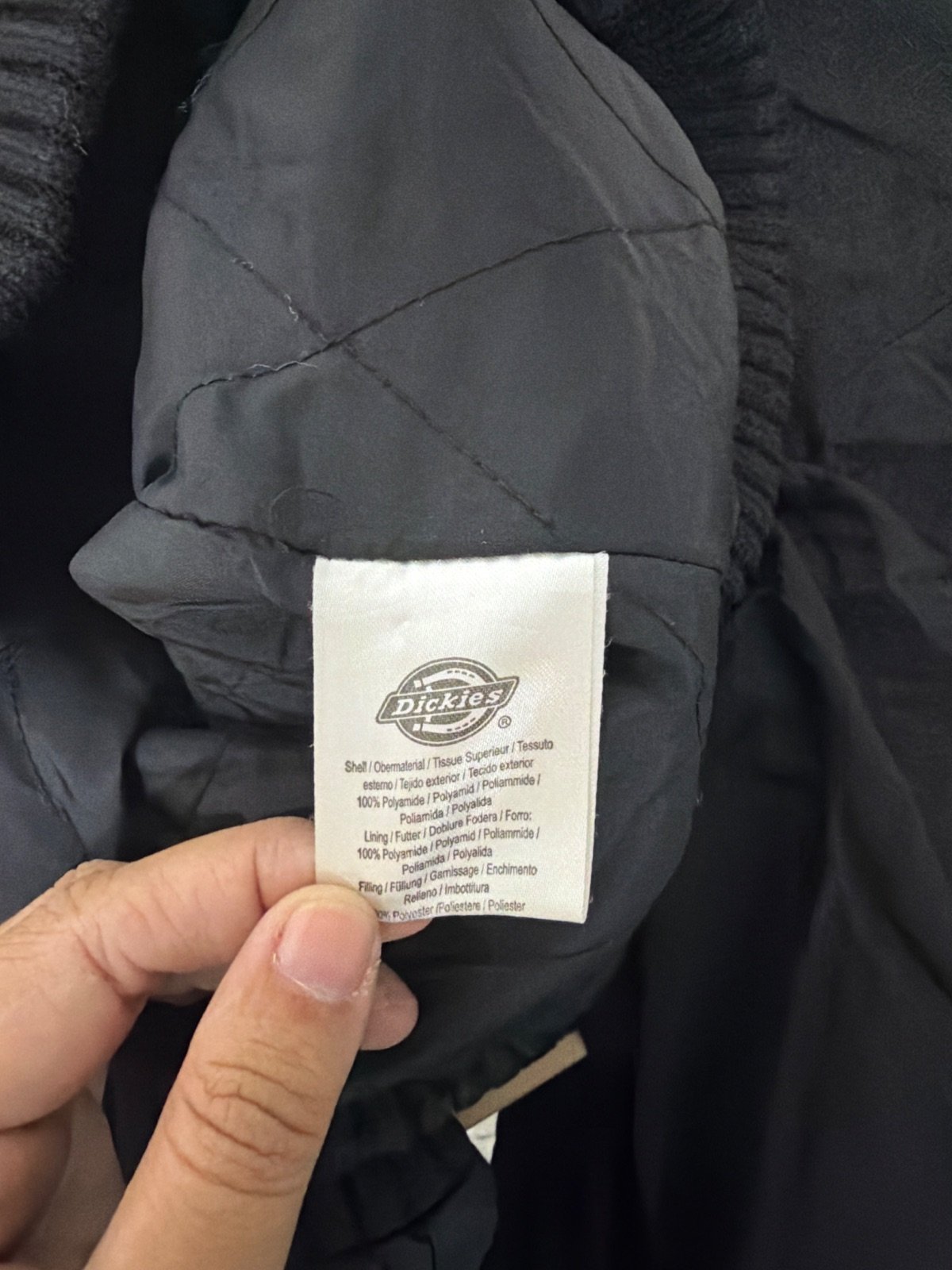 Dickies chaqueta bomber negra talla XS vintage streetwear — foto 5