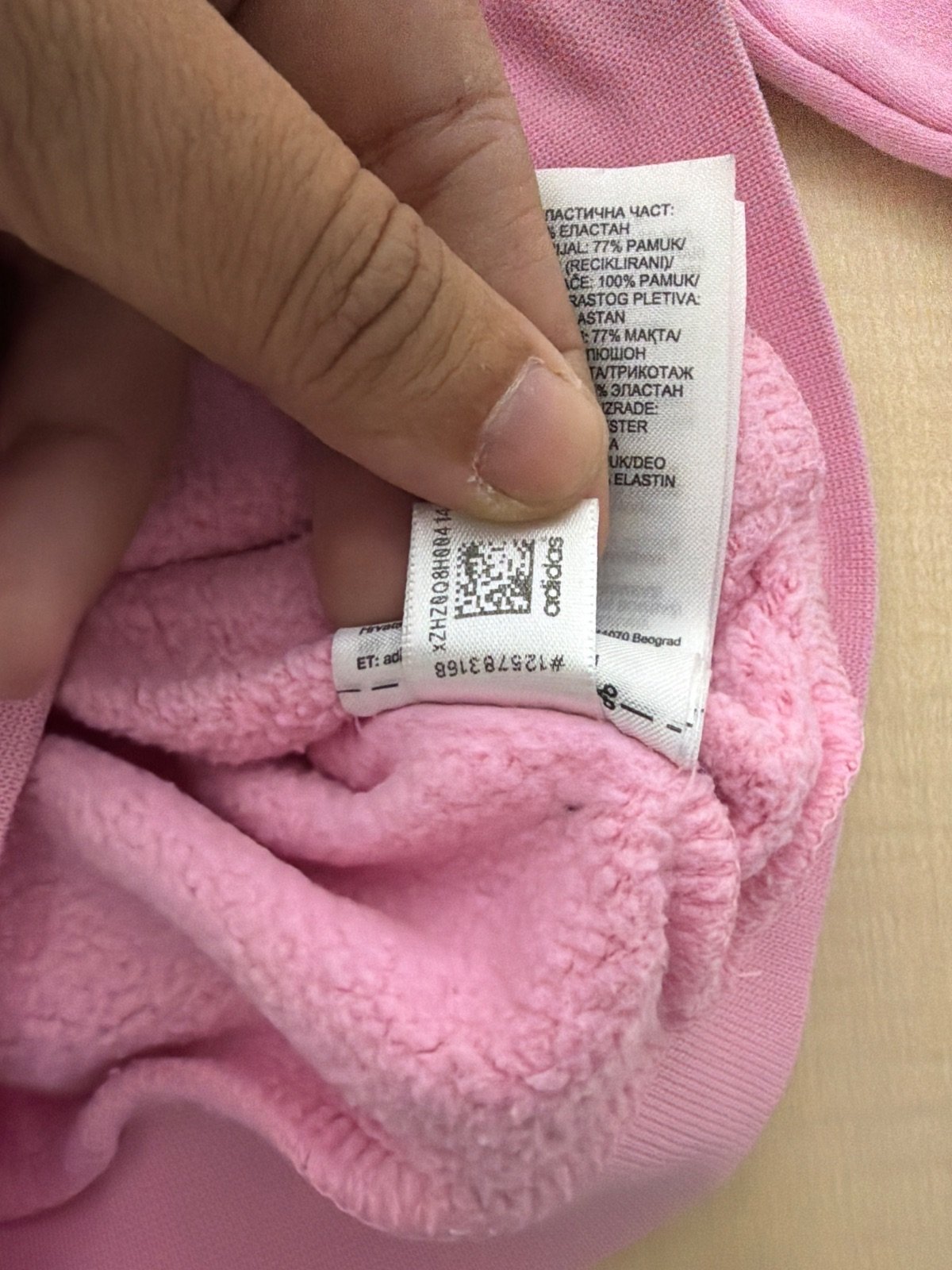 Sudadera Adidas Originals niña Rosa Capucha Trébol Vintage — foto 8