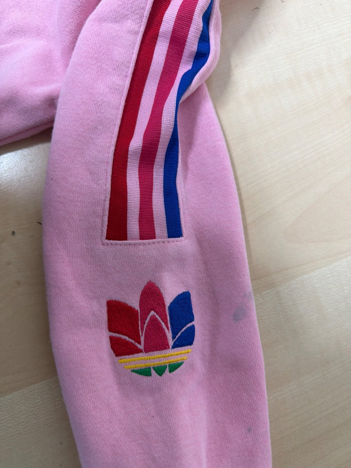 Sudadera Adidas Originals niña Rosa Capucha Trébol Vintage — foto 9