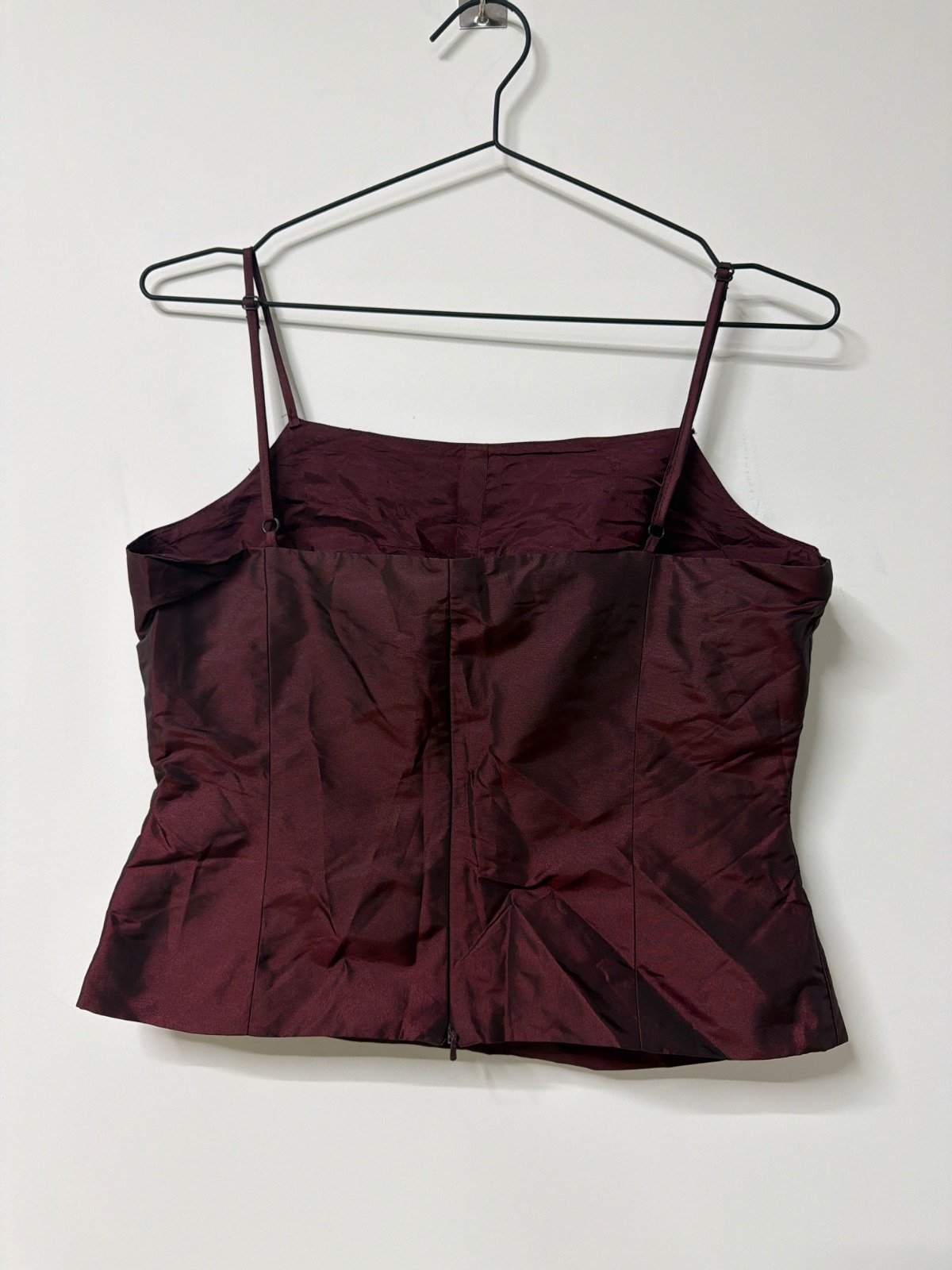 1.2.3 Un Deux Trois Top Corsé Burdeos Talla 42 Satinado — foto 2