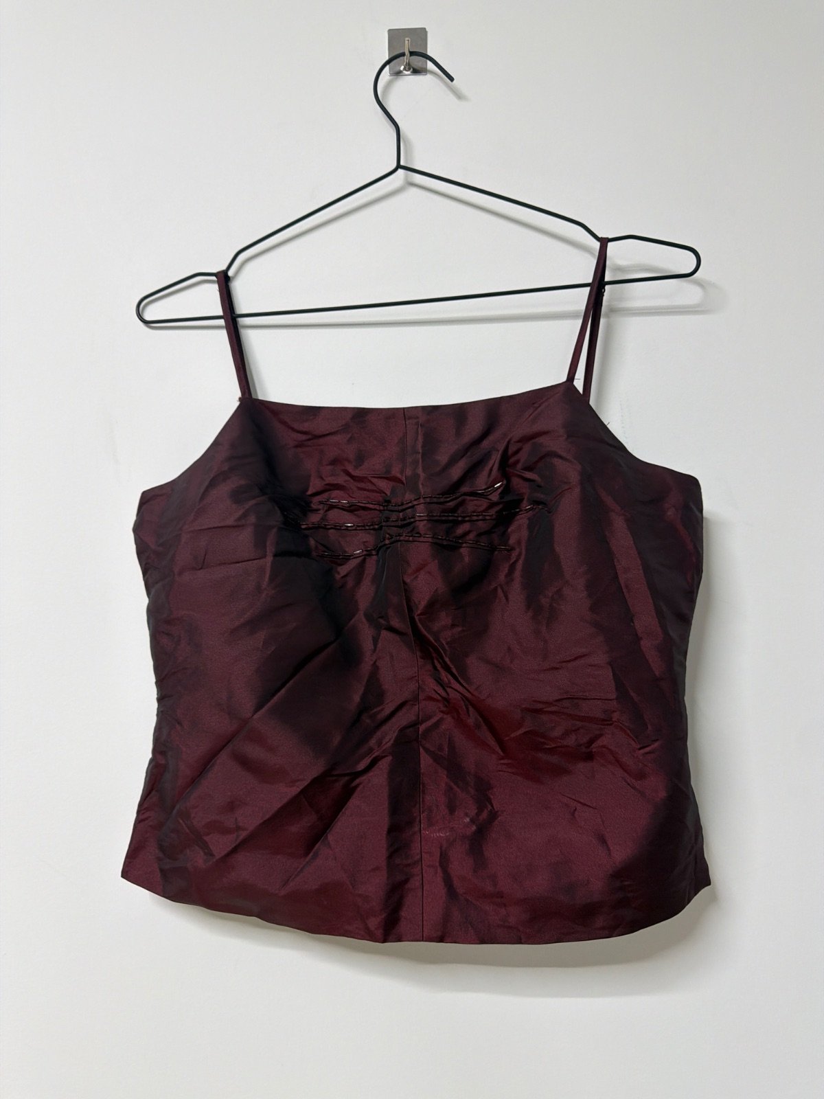 1.2.3 Un Deux Trois Top Corsé Burdeos Talla 42 Satinado