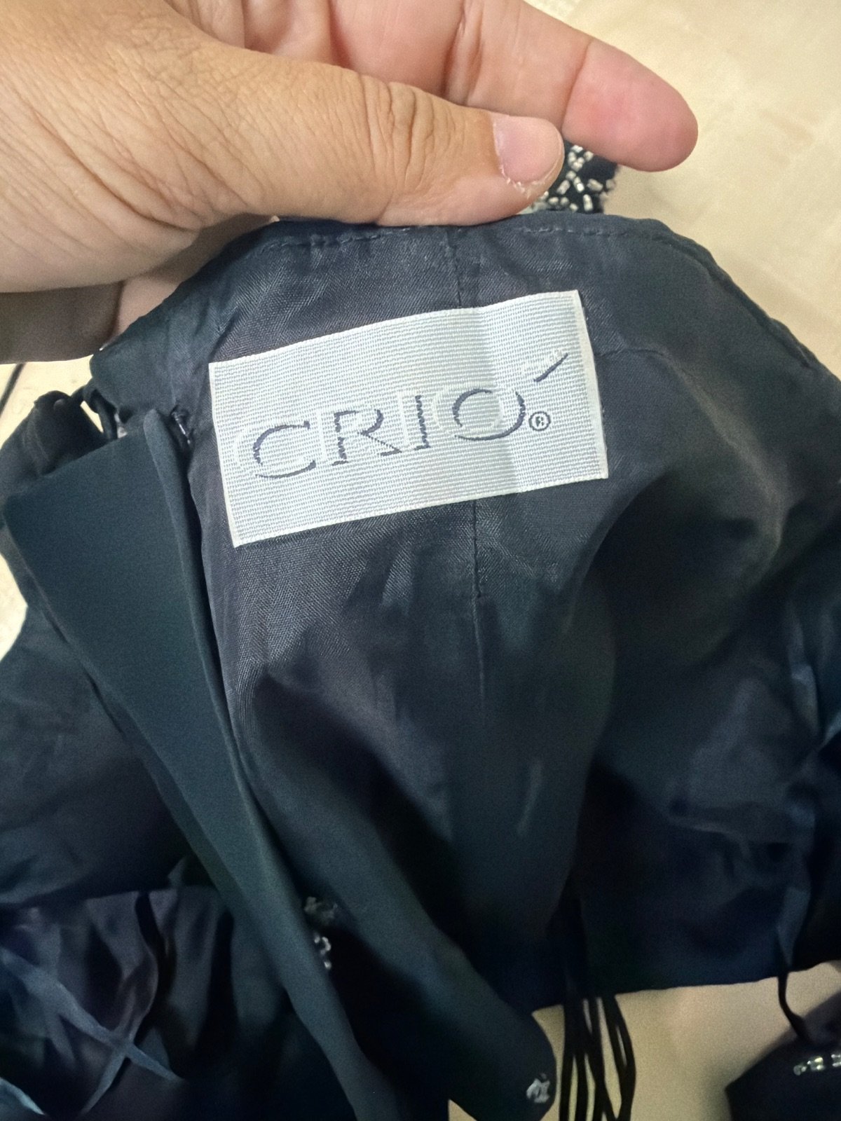 Corset negro gala bordado pedreria lentejuelas vintage glam — foto 4