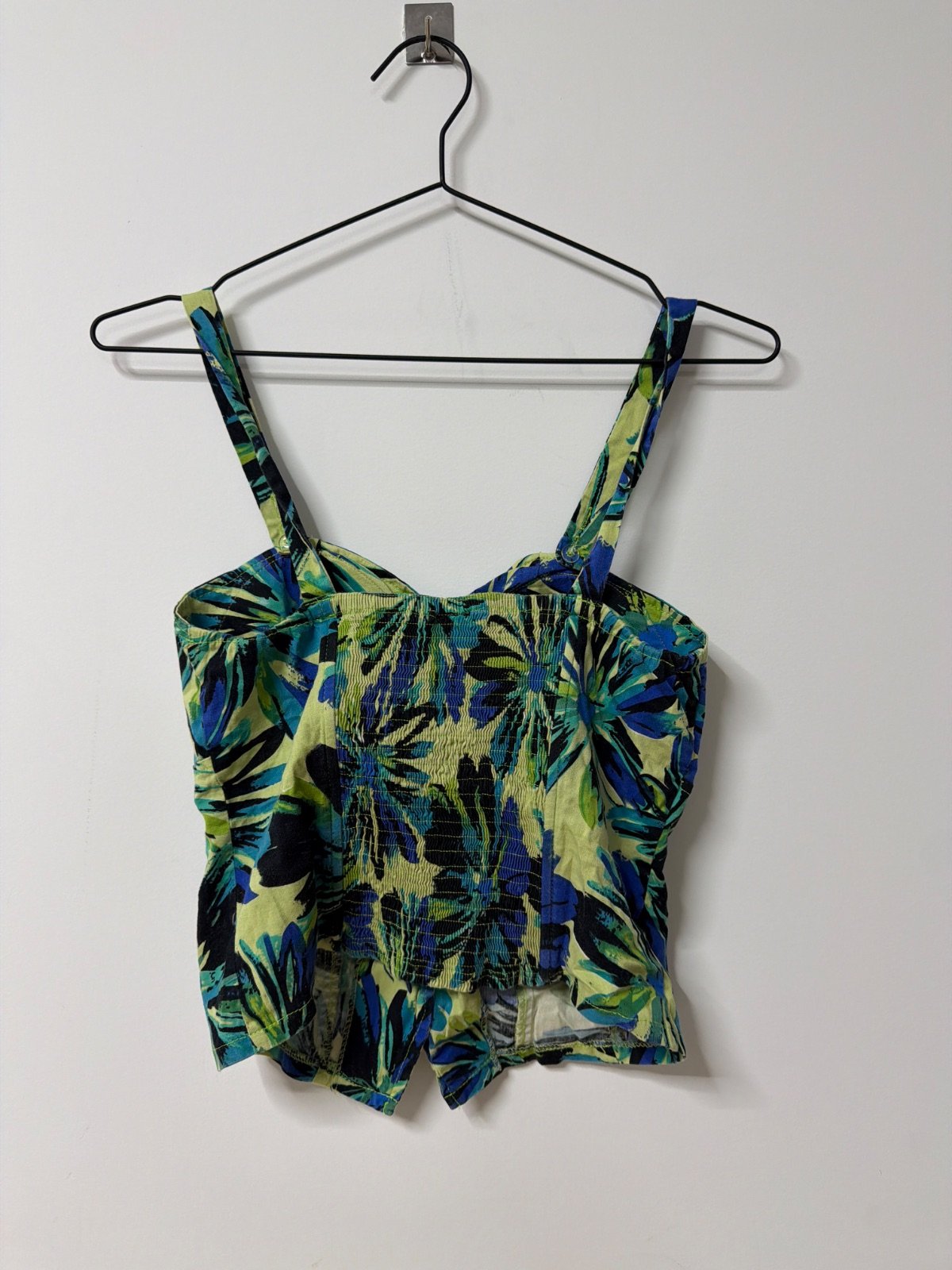 Corset top tirantes estampado floral tropical S/M — foto 2