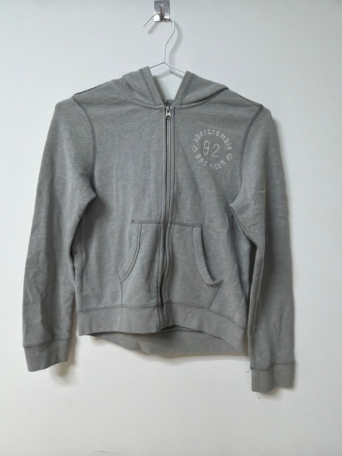 Abercrombie & Fitch Sudadera Capucha Niño Gris Vintage