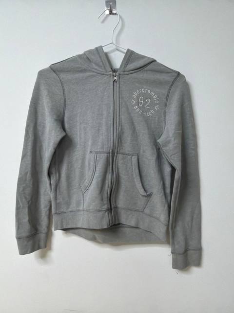 Abercrombie & Fitch Sudadera Capucha Niño Gris Vintage