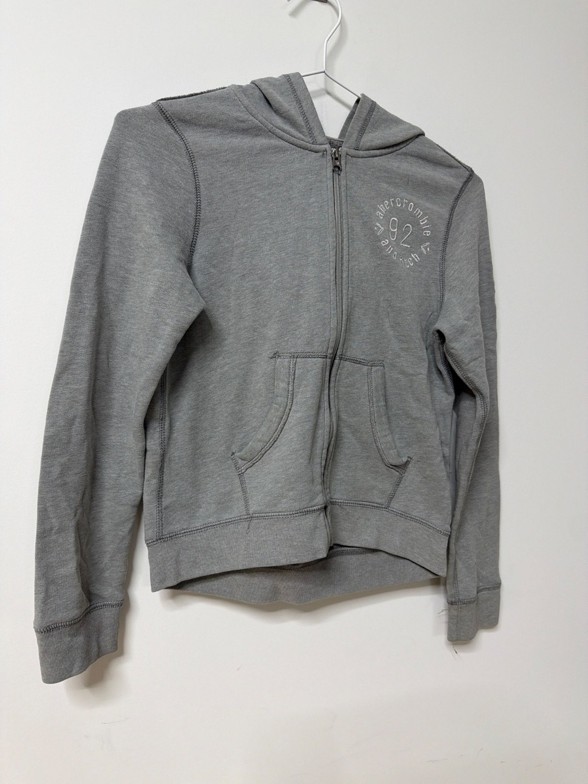 Abercrombie & Fitch Sudadera Capucha Niño Gris Vintage — foto 2