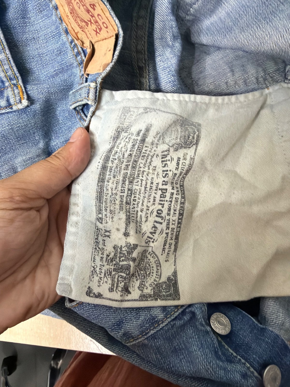 Pantalón Vaquero Levi's 501 Original Vintage - Lavado Claro - W34 L34 — foto 5