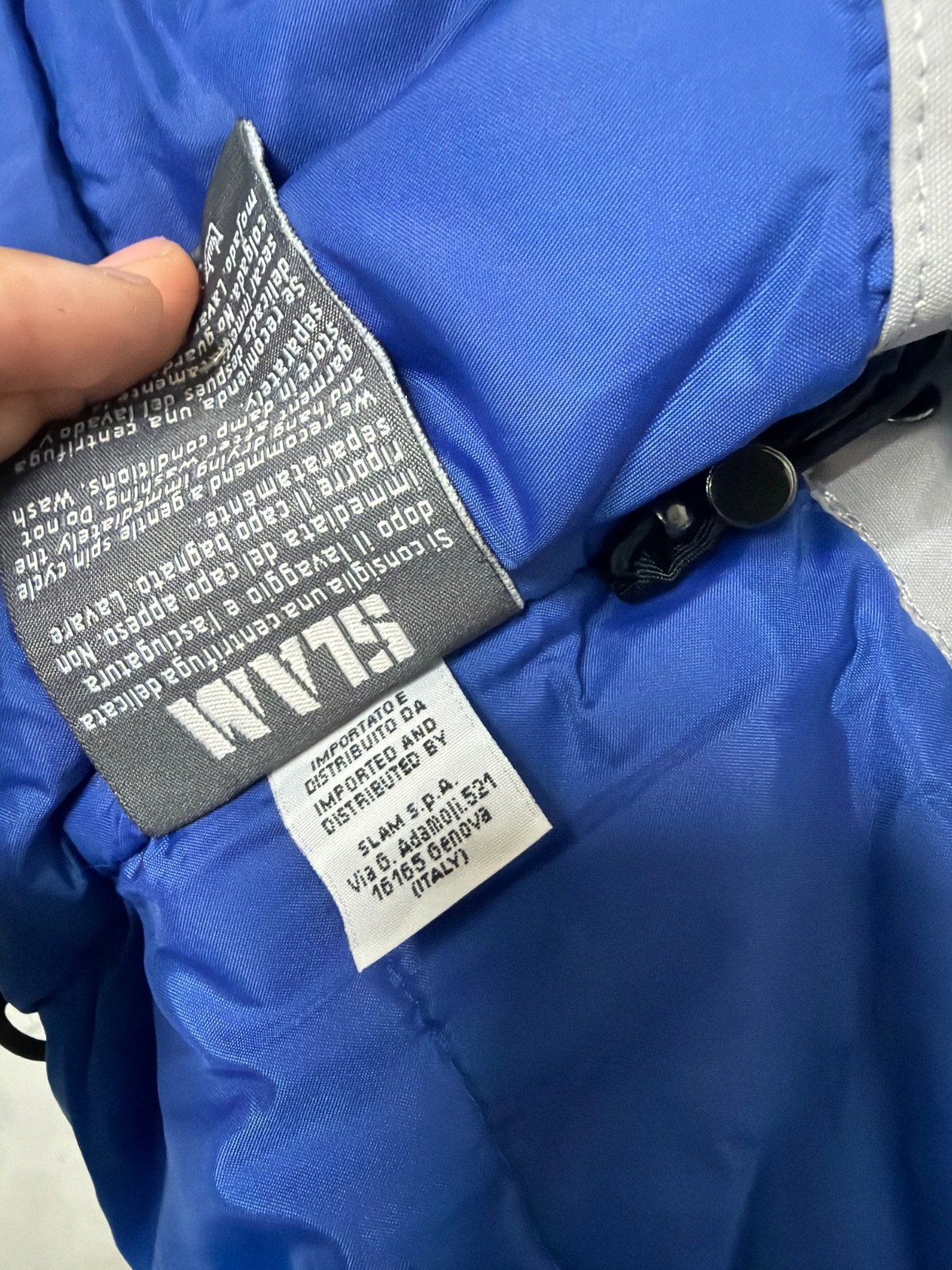 Gap chaqueta acolchada gris capucha ajustable vintage — foto 6