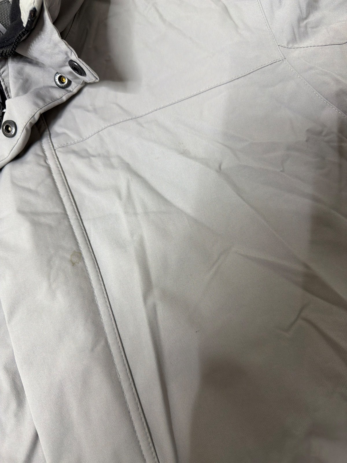 Gap chaqueta acolchada gris capucha ajustable vintage — foto 3