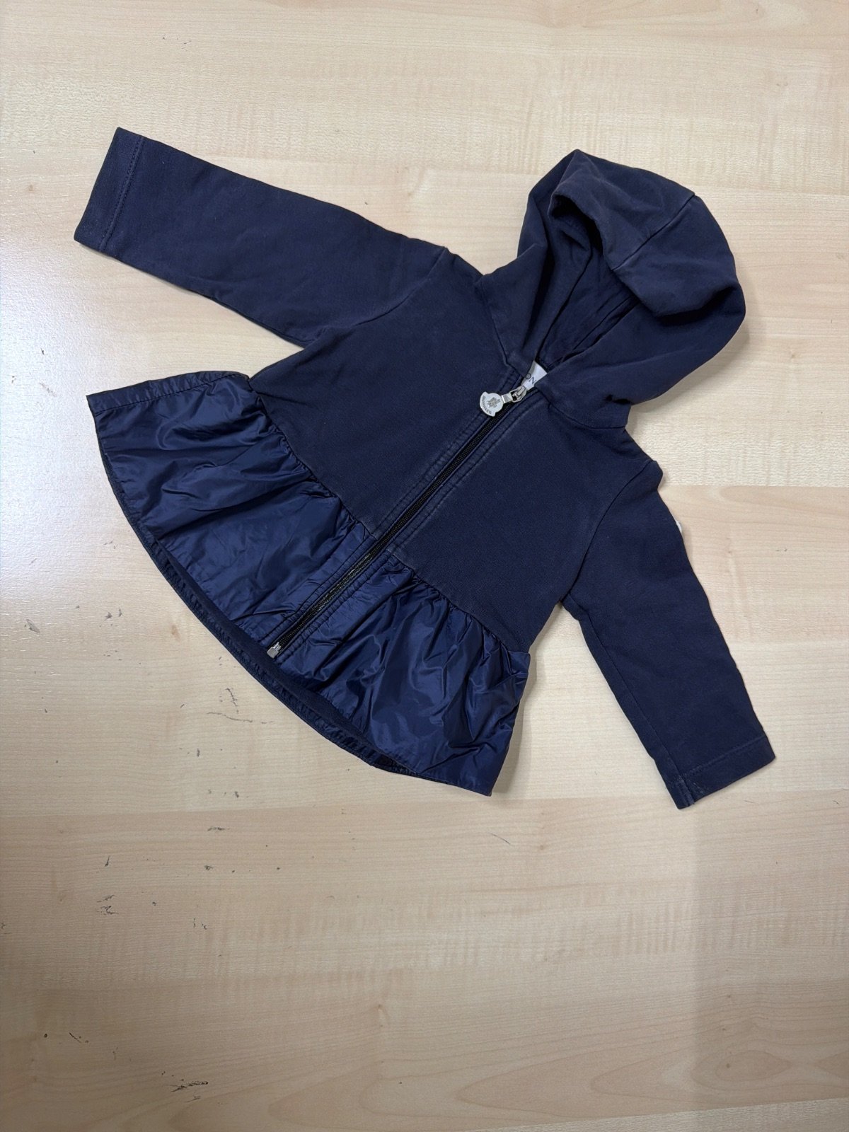 Moncler sudadera capucha bebé 6-9m azul marino