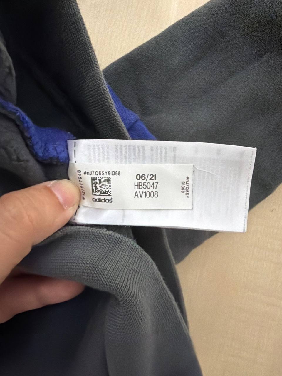 Adidas sudadera capucha bebé azul gris niño deporte — foto 3