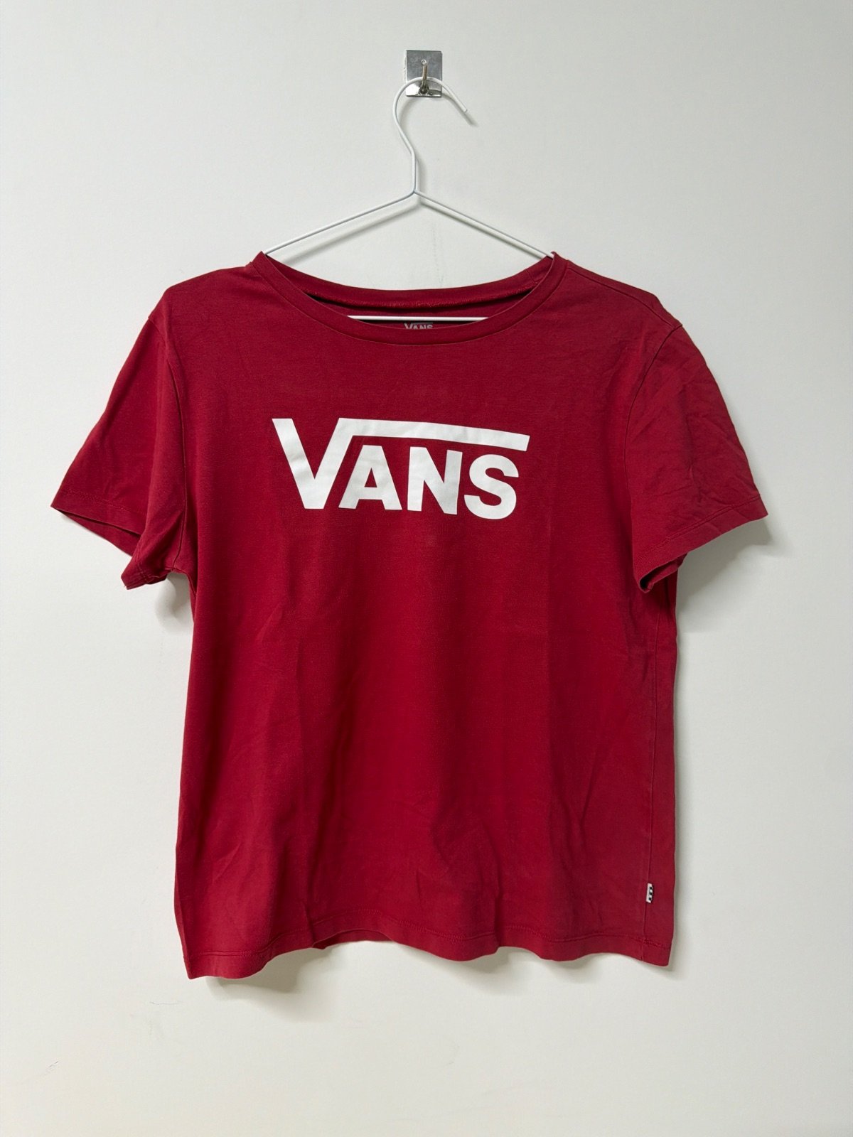 Vans camiseta manga corta roja logo Streetwear Vintage