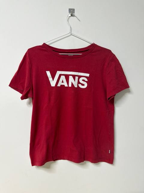 Vans camiseta manga corta roja logo Streetwear Vintage