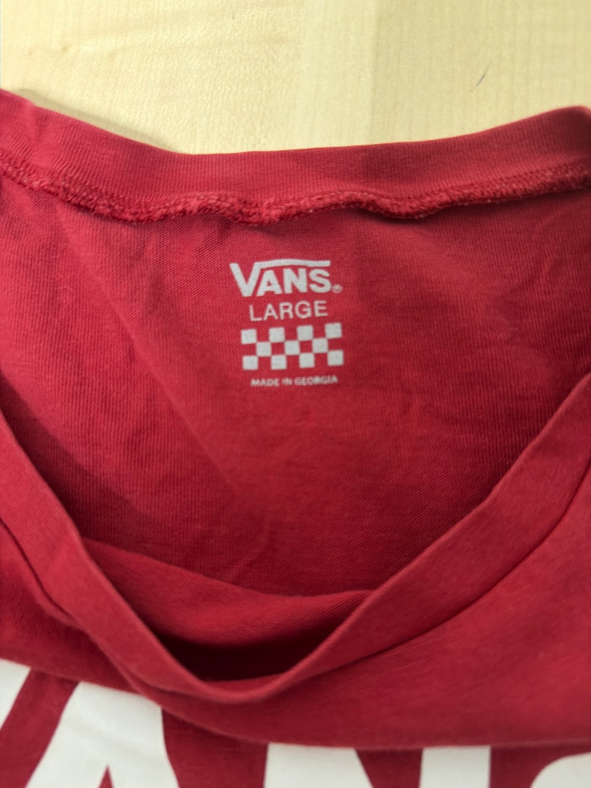 Vans camiseta manga corta roja logo Streetwear Vintage — foto 5