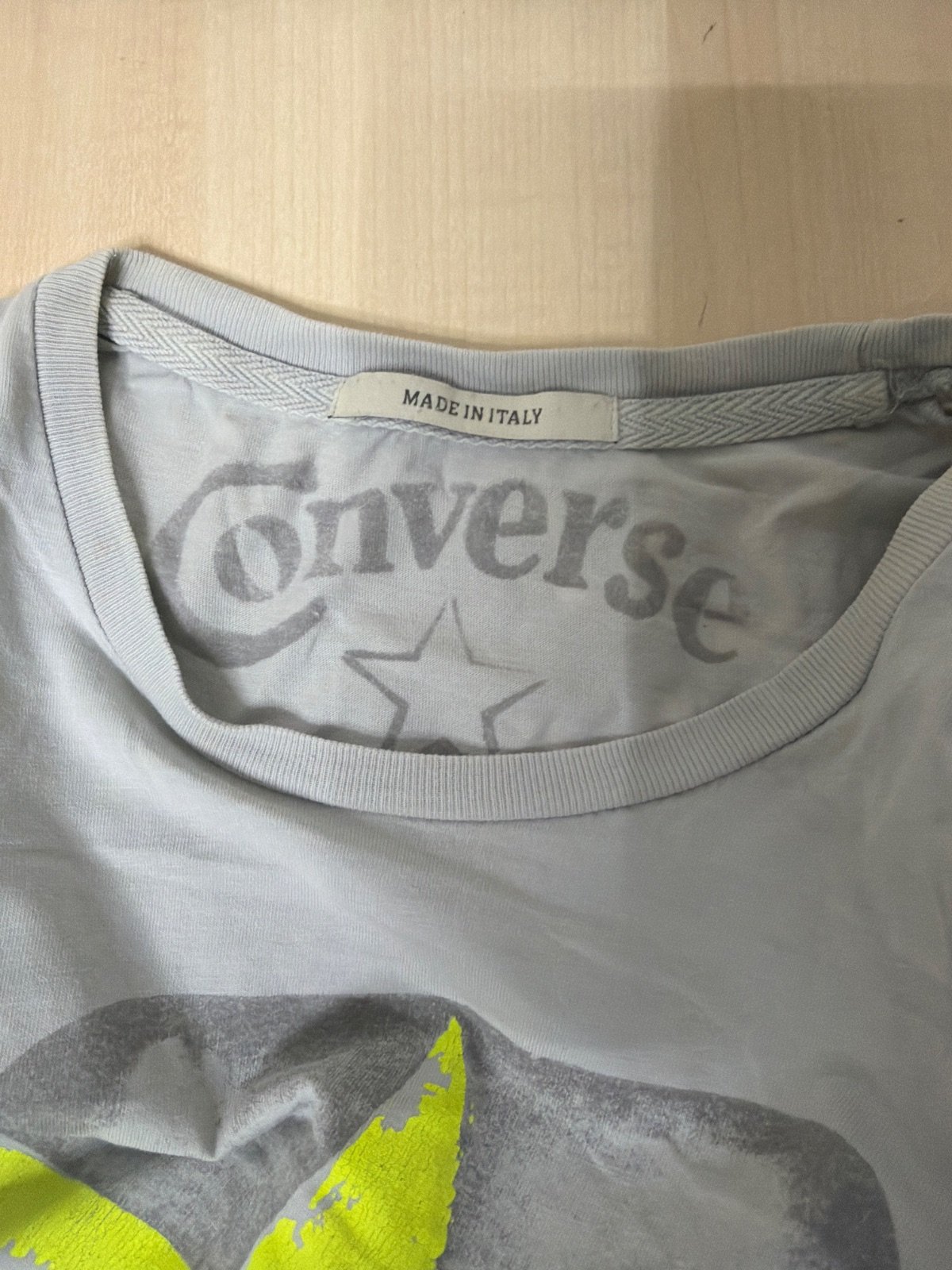 Converse Camiseta All Star Gris Vintage Wash Streetwear — foto 5