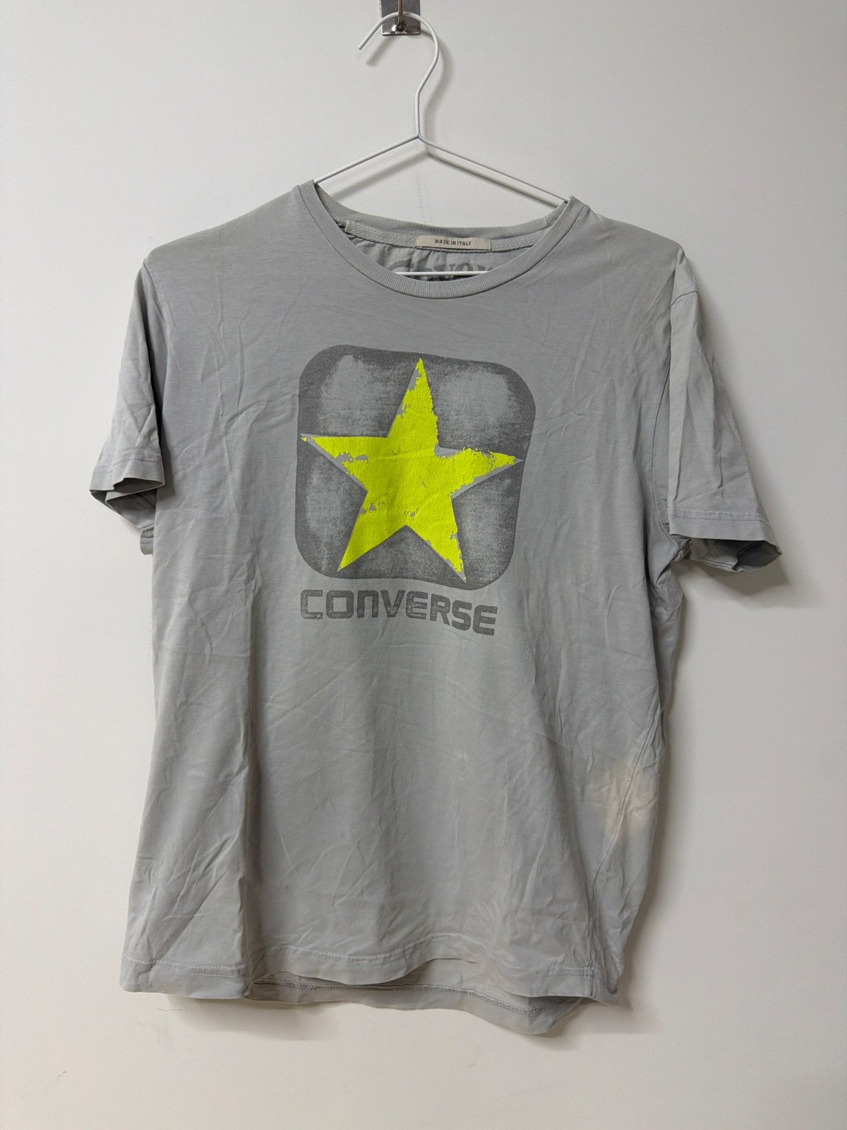 Converse Camiseta All Star Gris Vintage Wash Streetwear