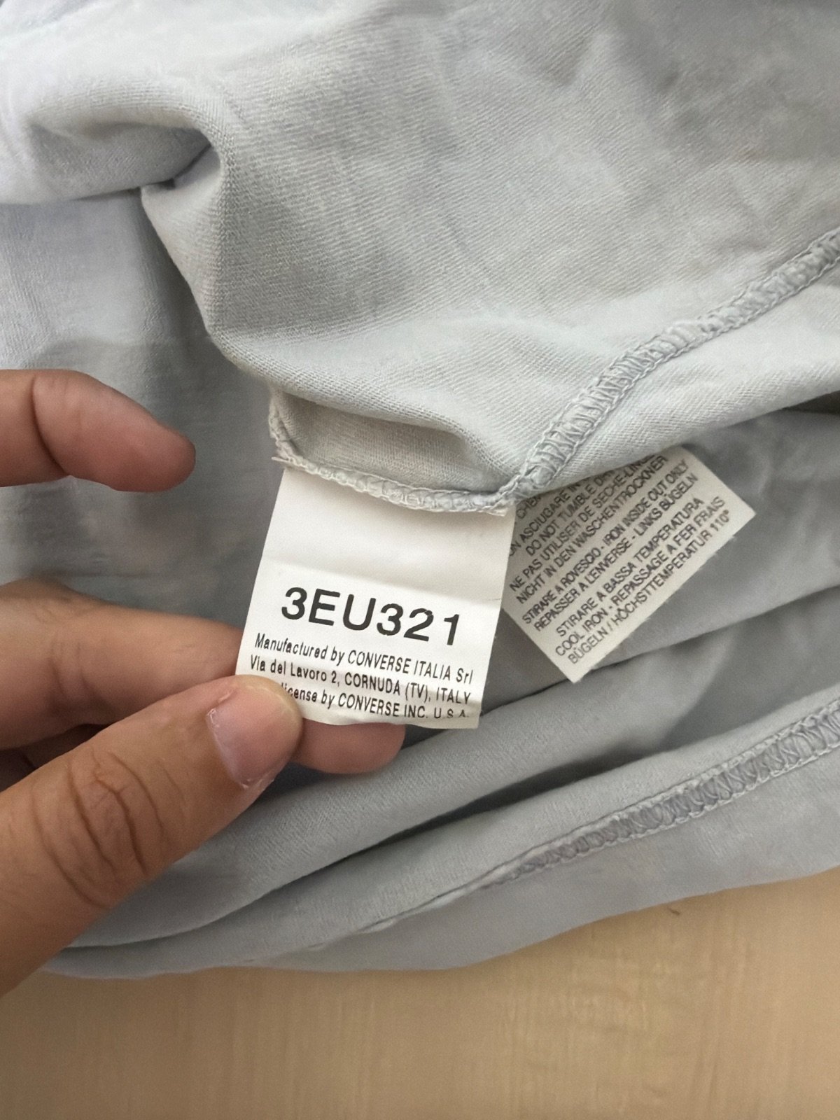 Converse Camiseta All Star Gris Vintage Wash Streetwear — foto 4