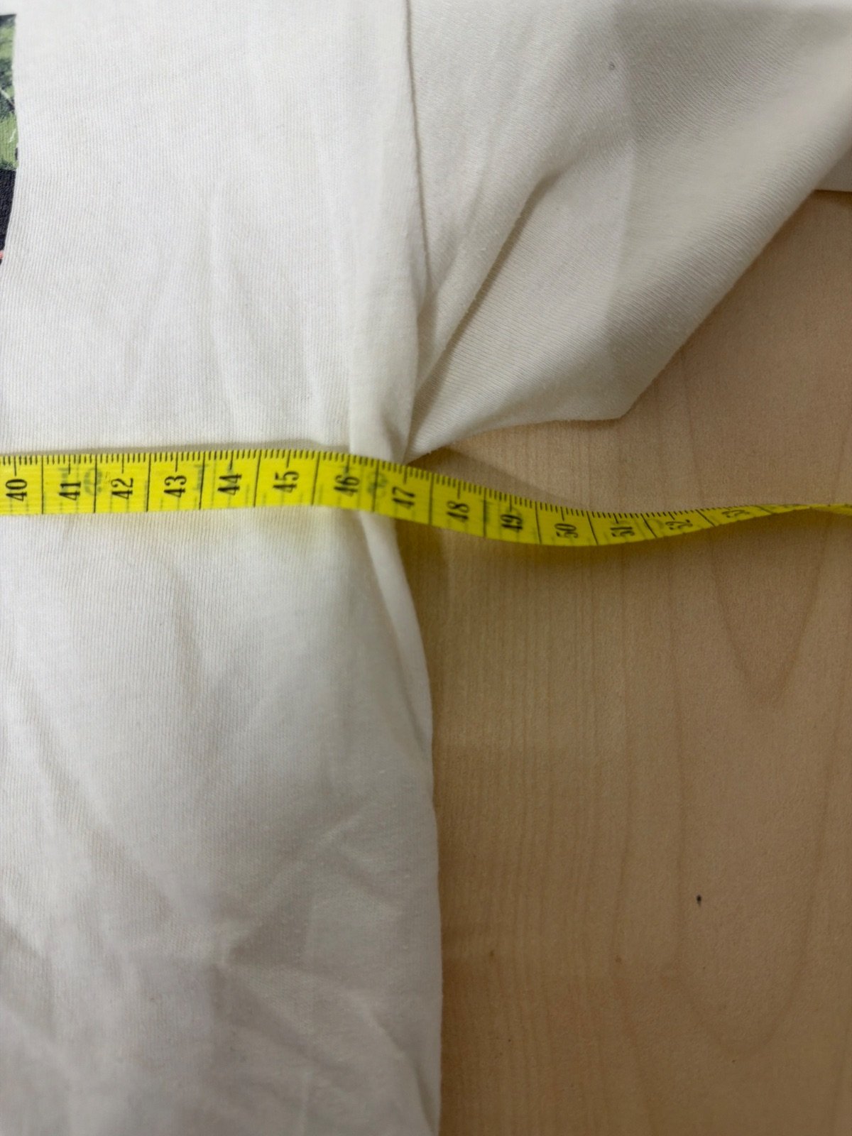 Camiseta Hollister blanca M estampado tropical vintage surf — foto 4