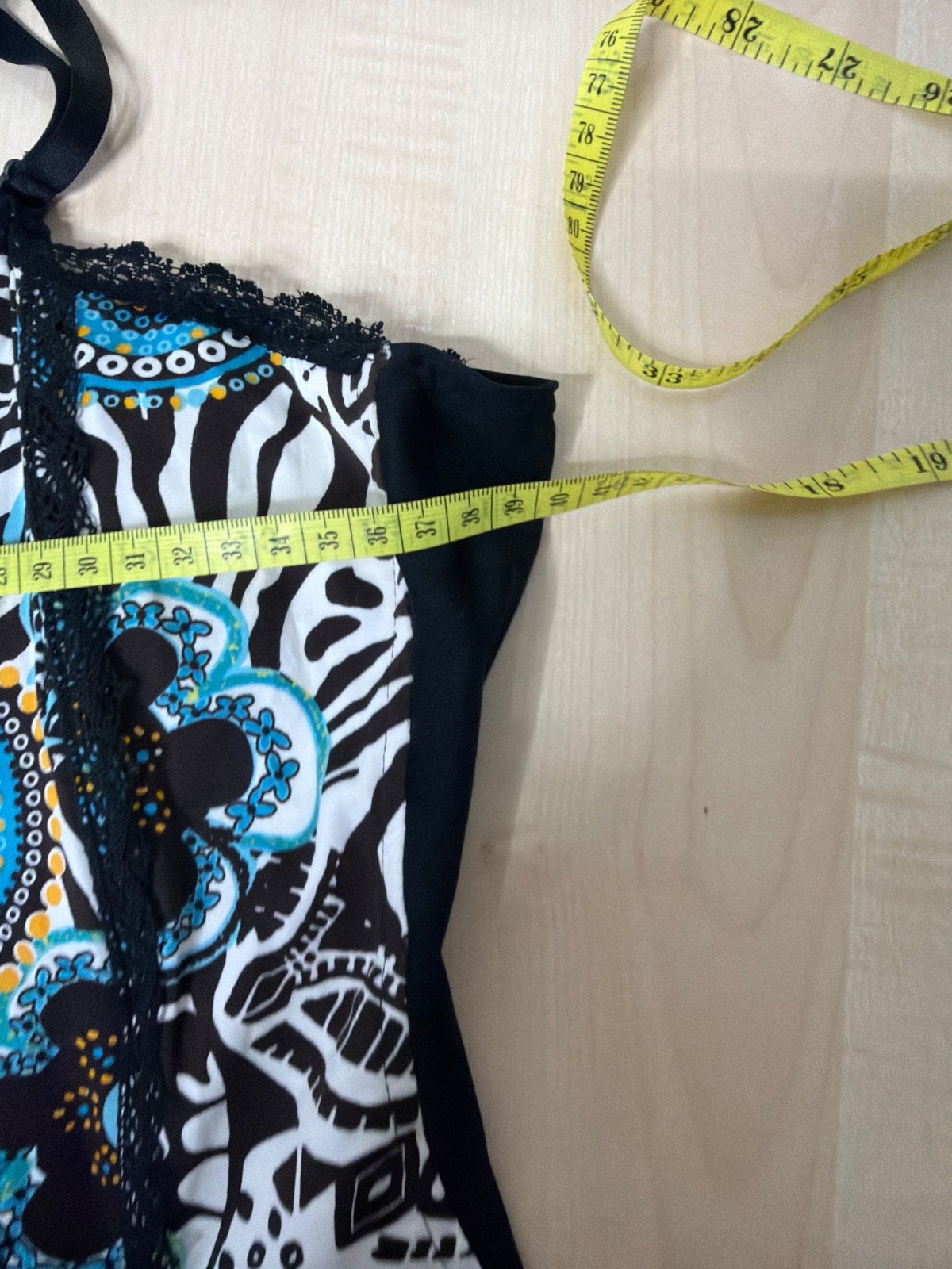 Corset Youckey bustier animal print cebra floral vintage — foto 4