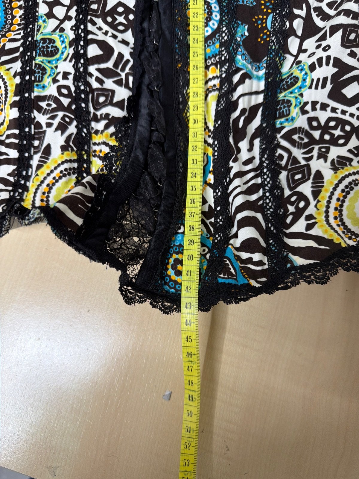 Corset Youckey bustier animal print cebra floral vintage — foto 6