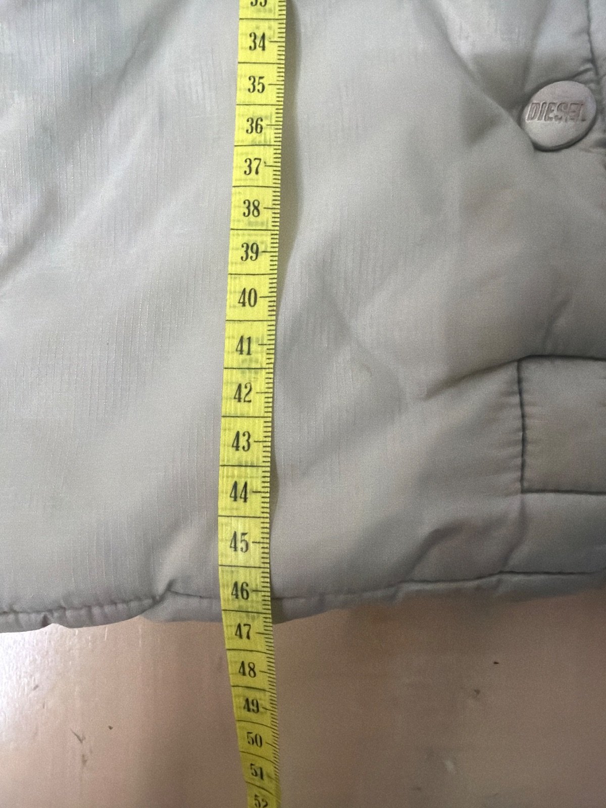 Diesel chaleco acolchado beige S vintage streetwear — foto 6