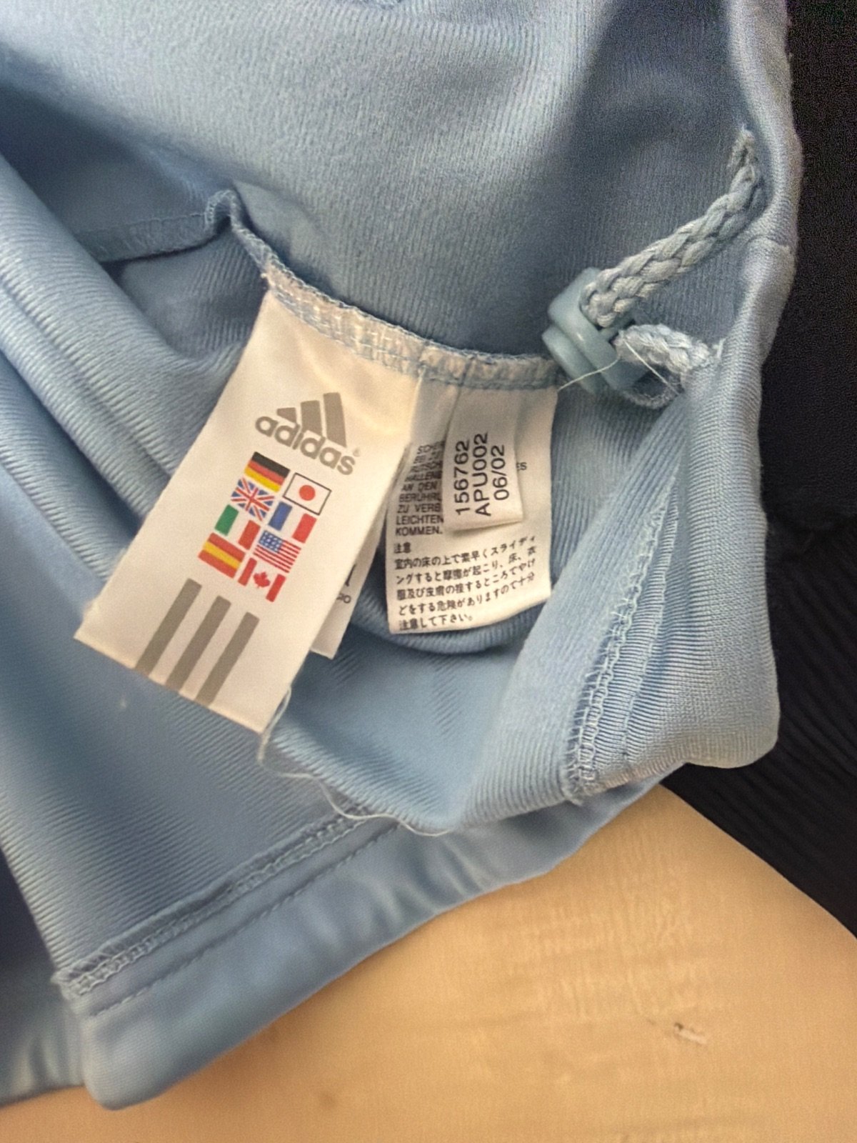 Adidas chaqueta chándal azul celeste streetwear vintage — foto 5