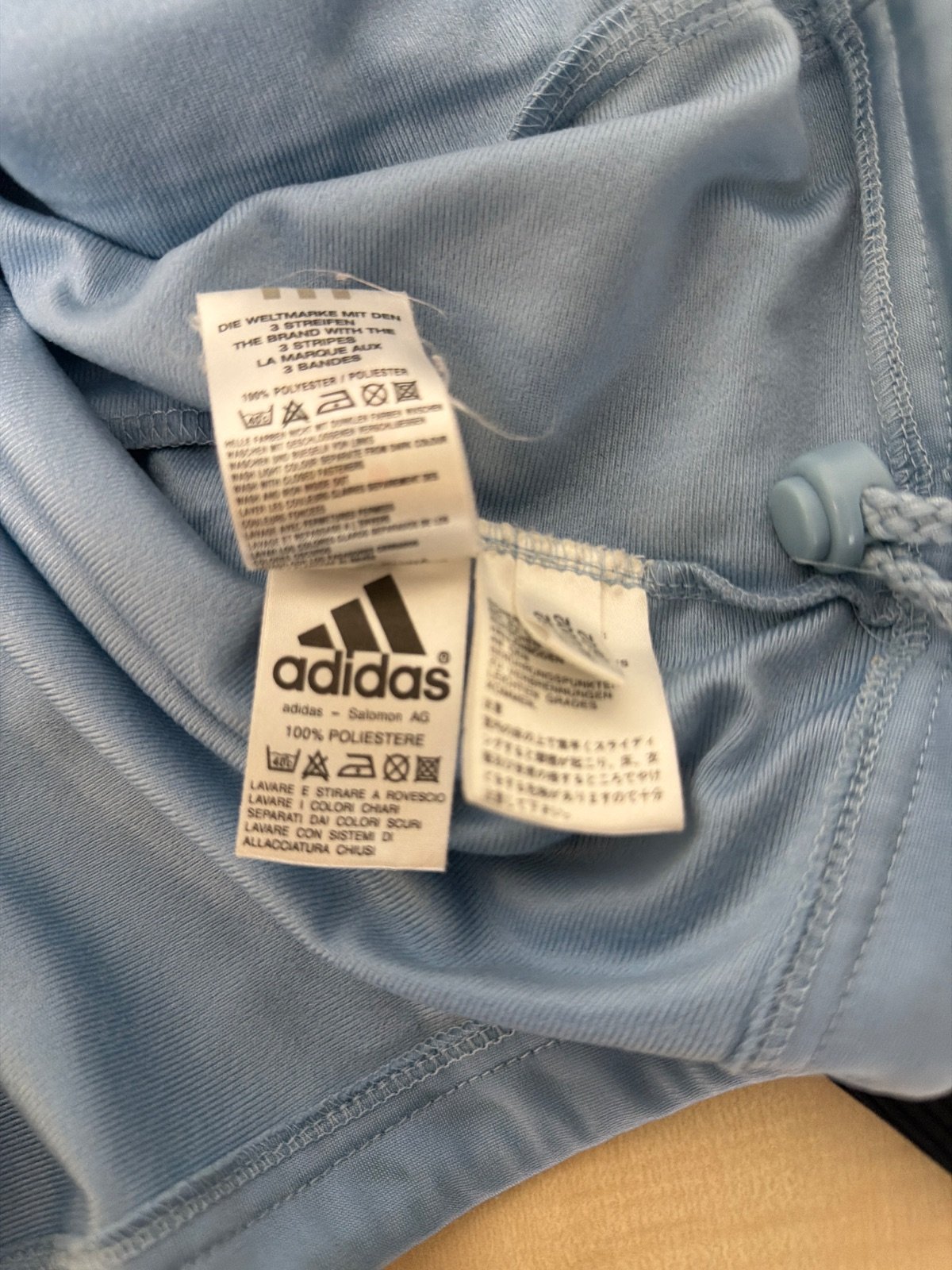 Adidas chaqueta chándal azul celeste streetwear vintage — foto 6