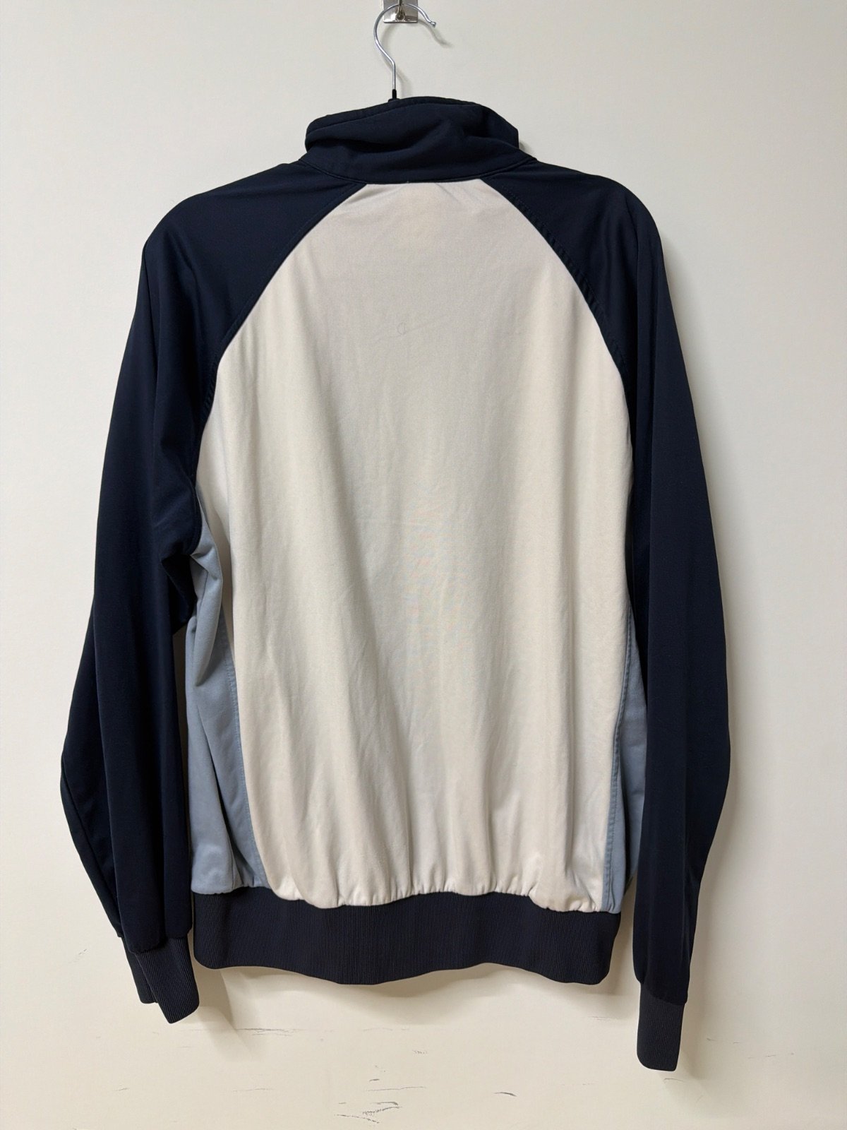 Champion Track Jacket Vintage Azul Crema Streetwear Retro — foto 2