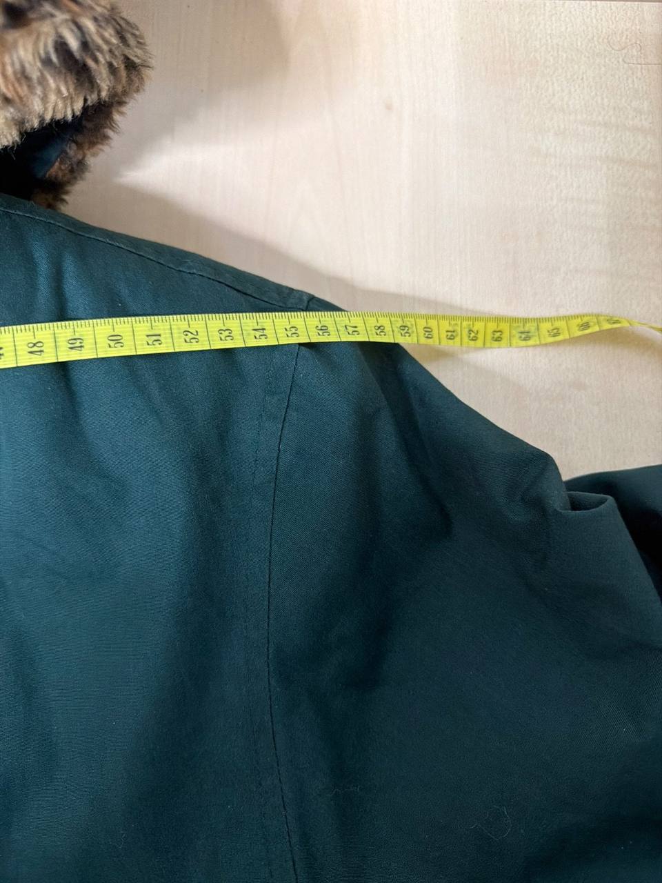 Parka verde forro leopardo Talla M/L Vintage Capucha — foto 8