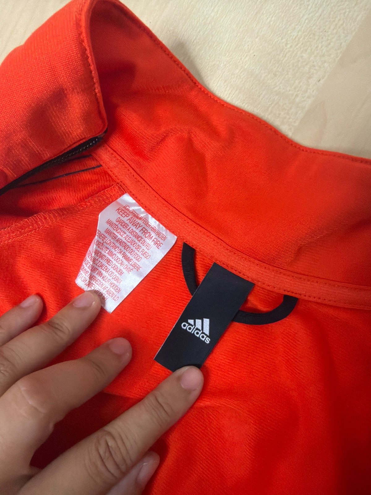 Adidas chaqueta chándal niño 11-12 años naranja fluor — foto 4