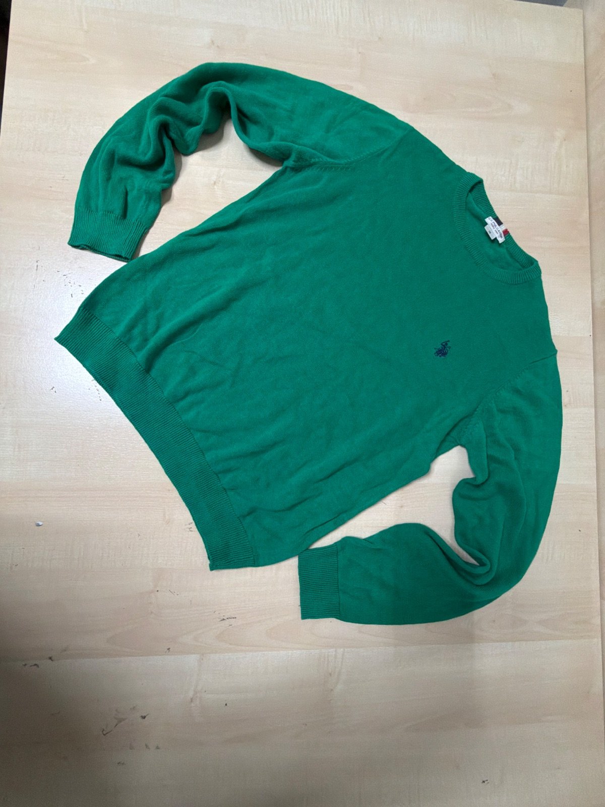 U.S. Polo Assn. jersey niño Talla 14 verde vintage preppy