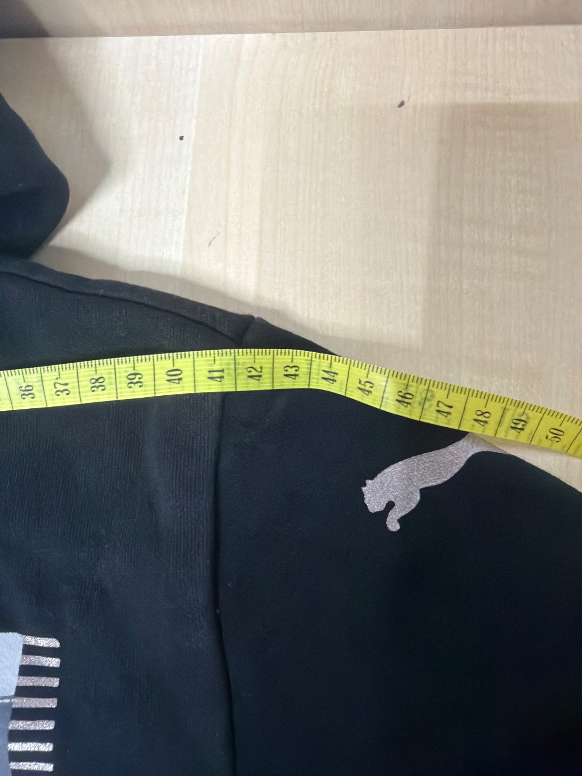 Puma sudadera capucha niño negra logo estampado streetwear — foto 6