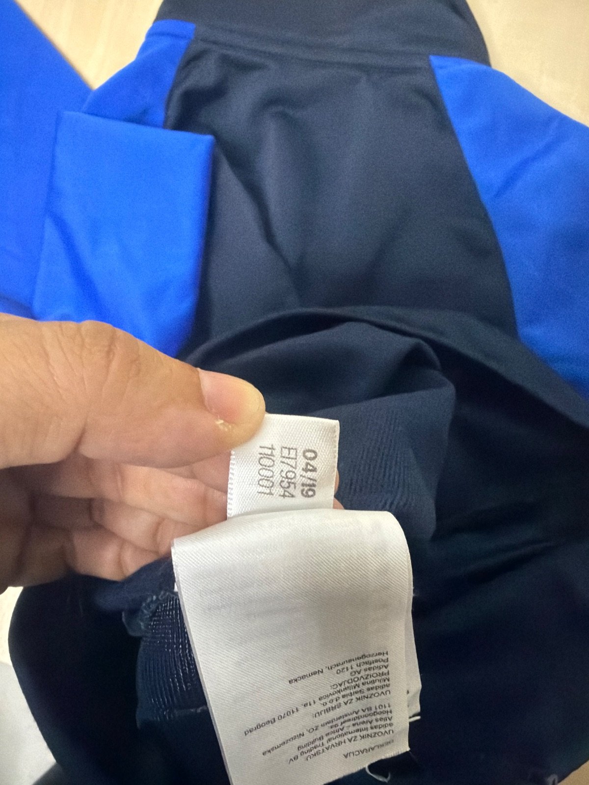 Adidas chaqueta chándal infantil negra azul Streetwear — foto 6