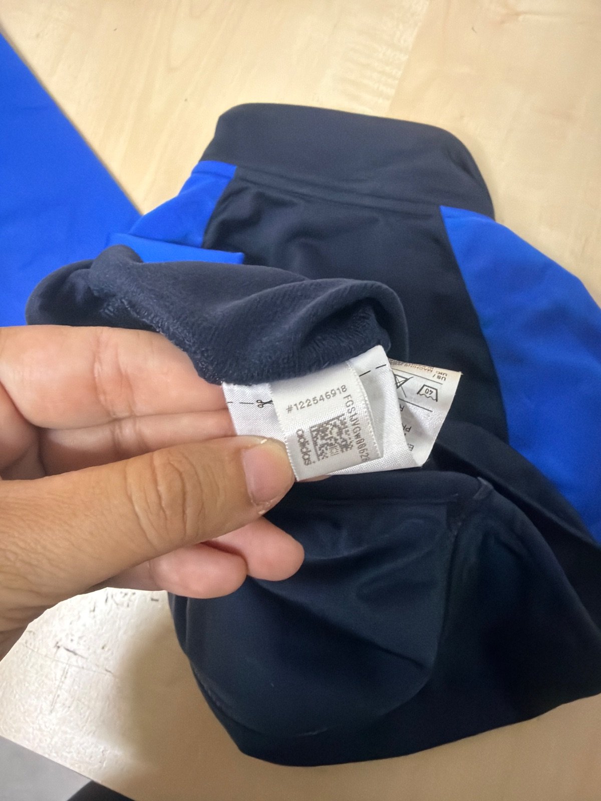 Adidas chaqueta chándal infantil negra azul Streetwear — foto 7