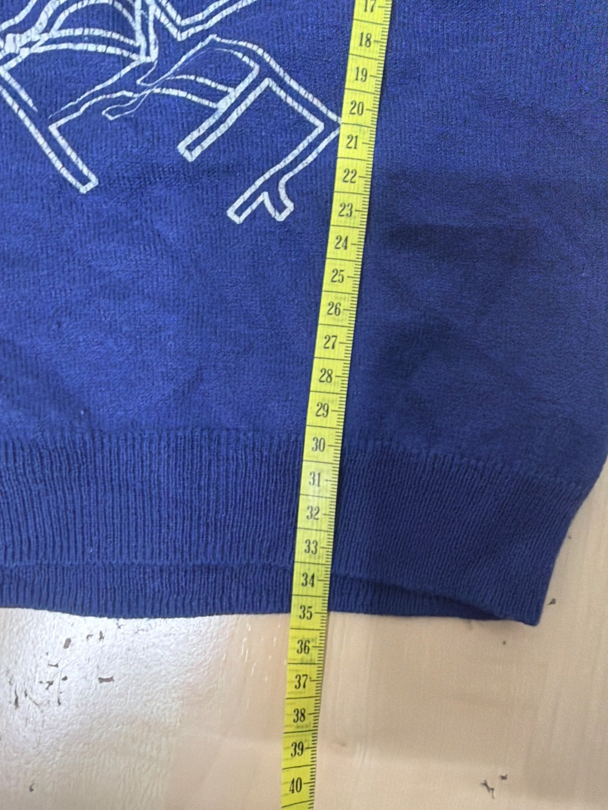 Chaleco de punto vintage GF Ferré azul con logo bordado - Talla 4 Años (4A) — foto 8