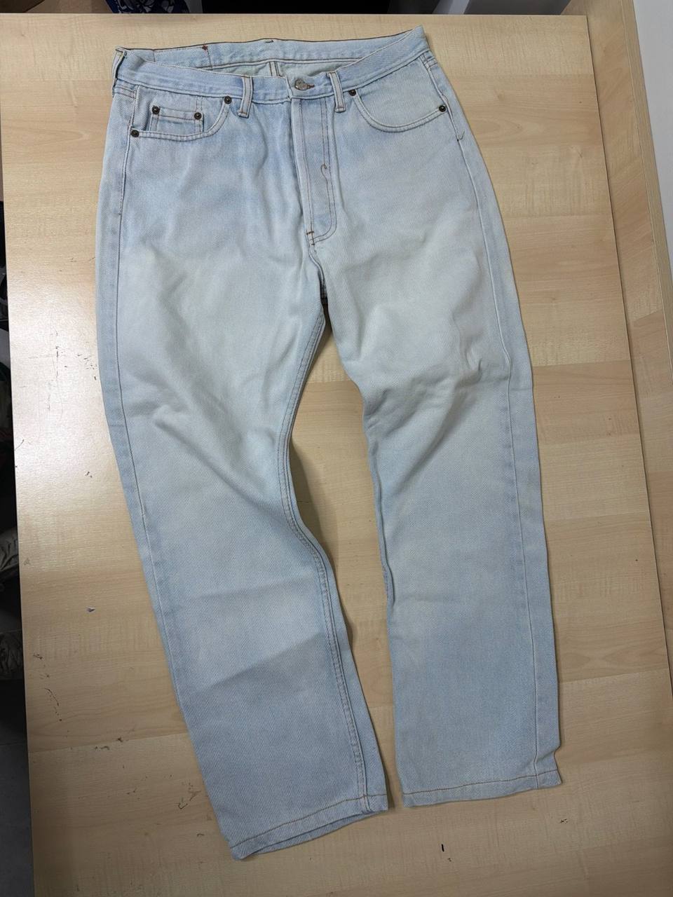 Levi's Vaquero Recto Lavado Clarito Vintage Streetwear, azul claro