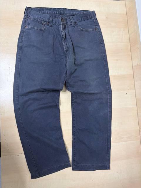Levi's 581 vaqueros negro desgastado W36 L34 vintage streetwear
