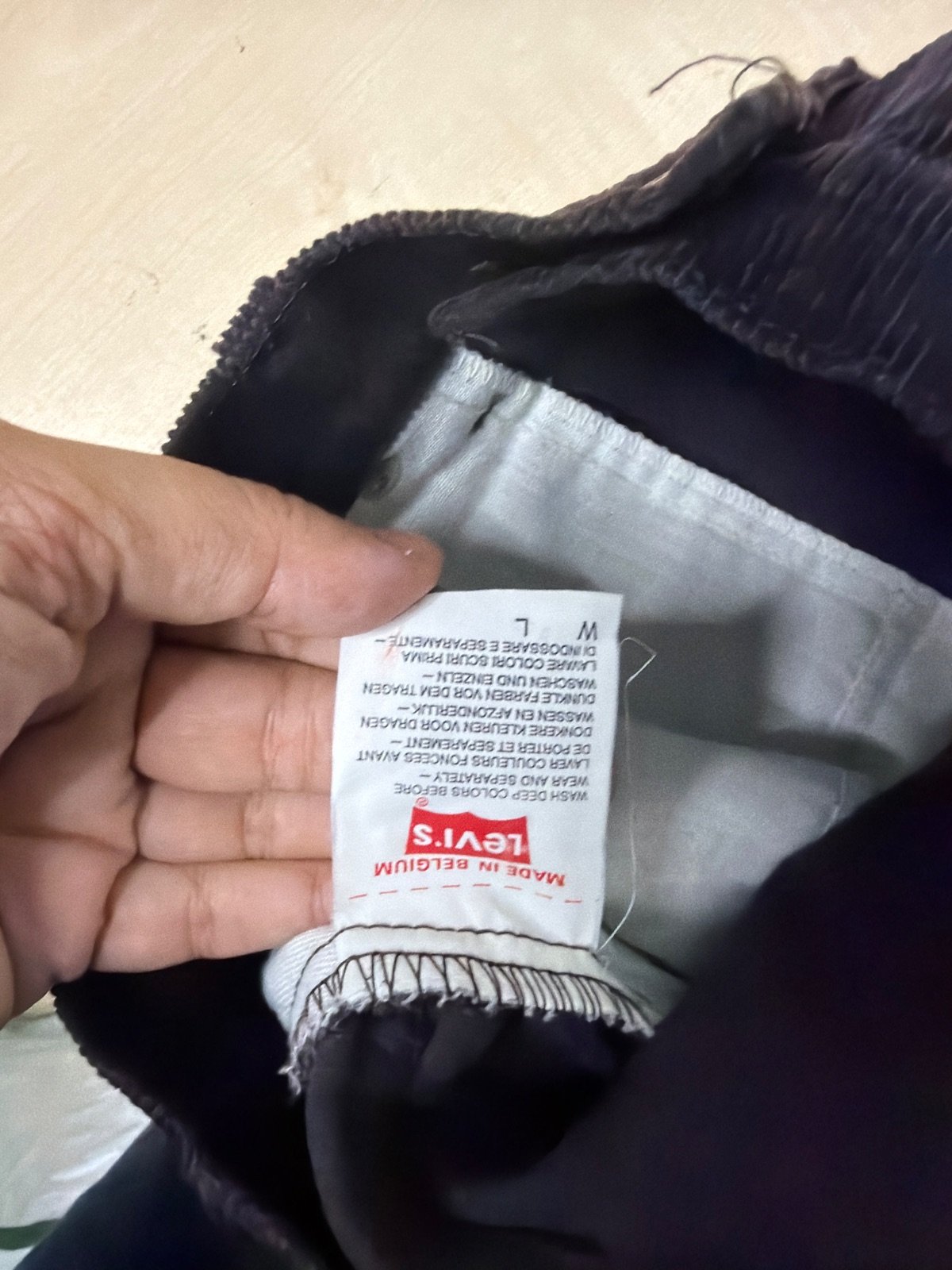 Levi's pantalón pana marrón cintura alta vintage retro — foto 9