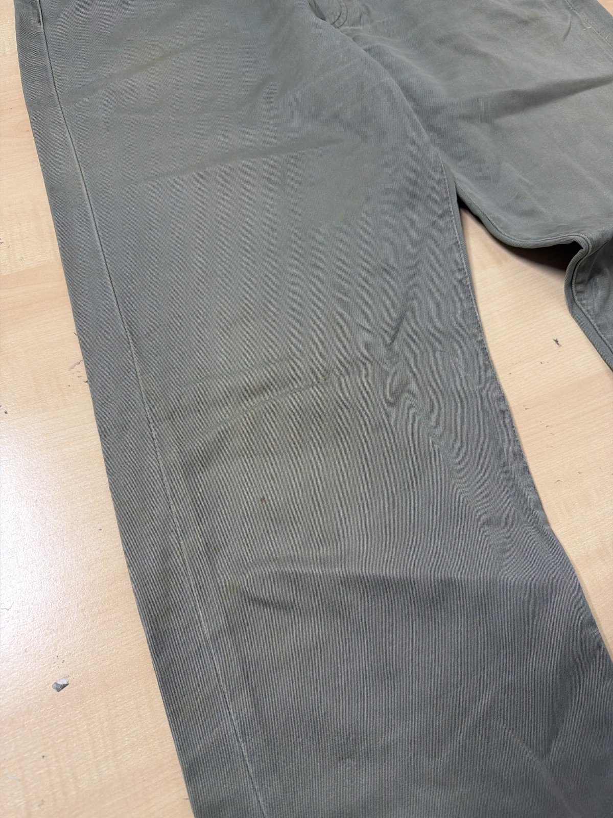 Levi's pantalón recto verde caqui militar vintage W34 — foto 2