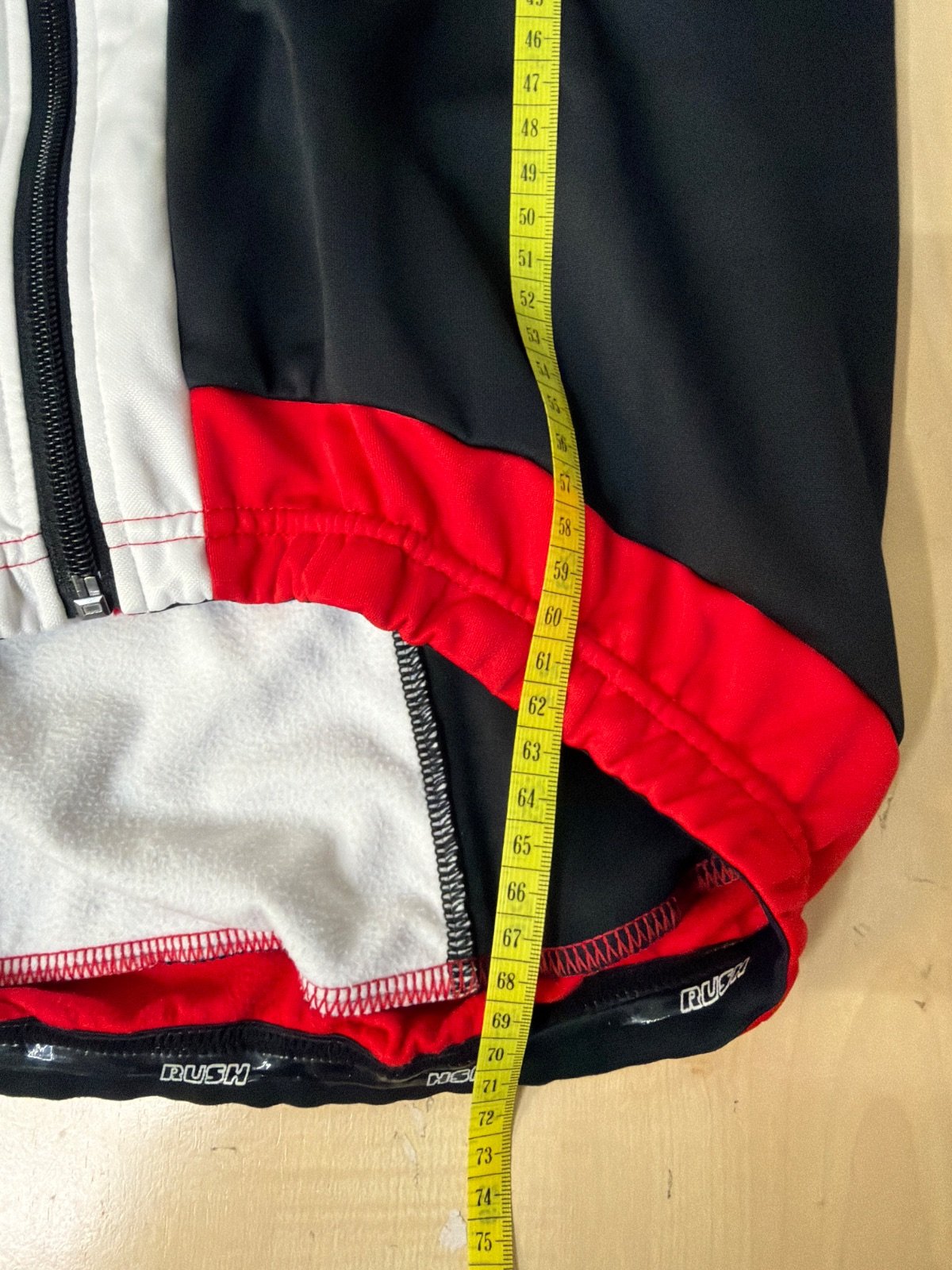RUSH Maillot Ciclismo Manga Larga Negro Rojo Vintage — foto 4